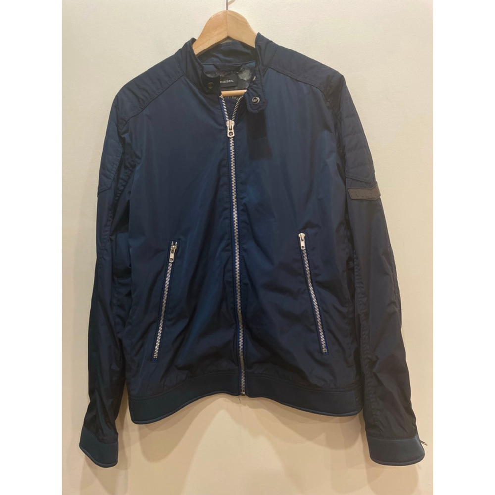 Diesel Superior Protection Teflon Bomber Motorcycle Jacket L Fill Zip Nylon